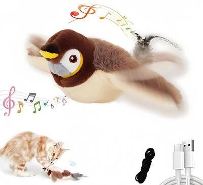 Uplift Treasures Rechargeable Flapping Bird Cat Toy Rechargeable Flapping Bird Cat Toy