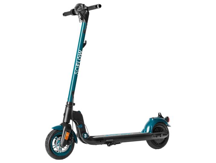 Elektroscooter Soflow SO3 (2Nd), Grün, Mintgrün, Metall, 49x113.8x105.3 cm, Beleuchtung vorne, Beleuchtung hinten, Faltrahmen, zusammenklappbar, Bluetooth, digitale Tachoanzeige, Smartphone-Steuerung, Freizeit & Co, E-Mobilität, E-Scooter