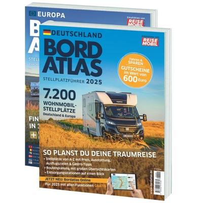 Bordatlas Stellplatzführer 2025, Set von , Dolde Medien, 978-3-948979-48-5