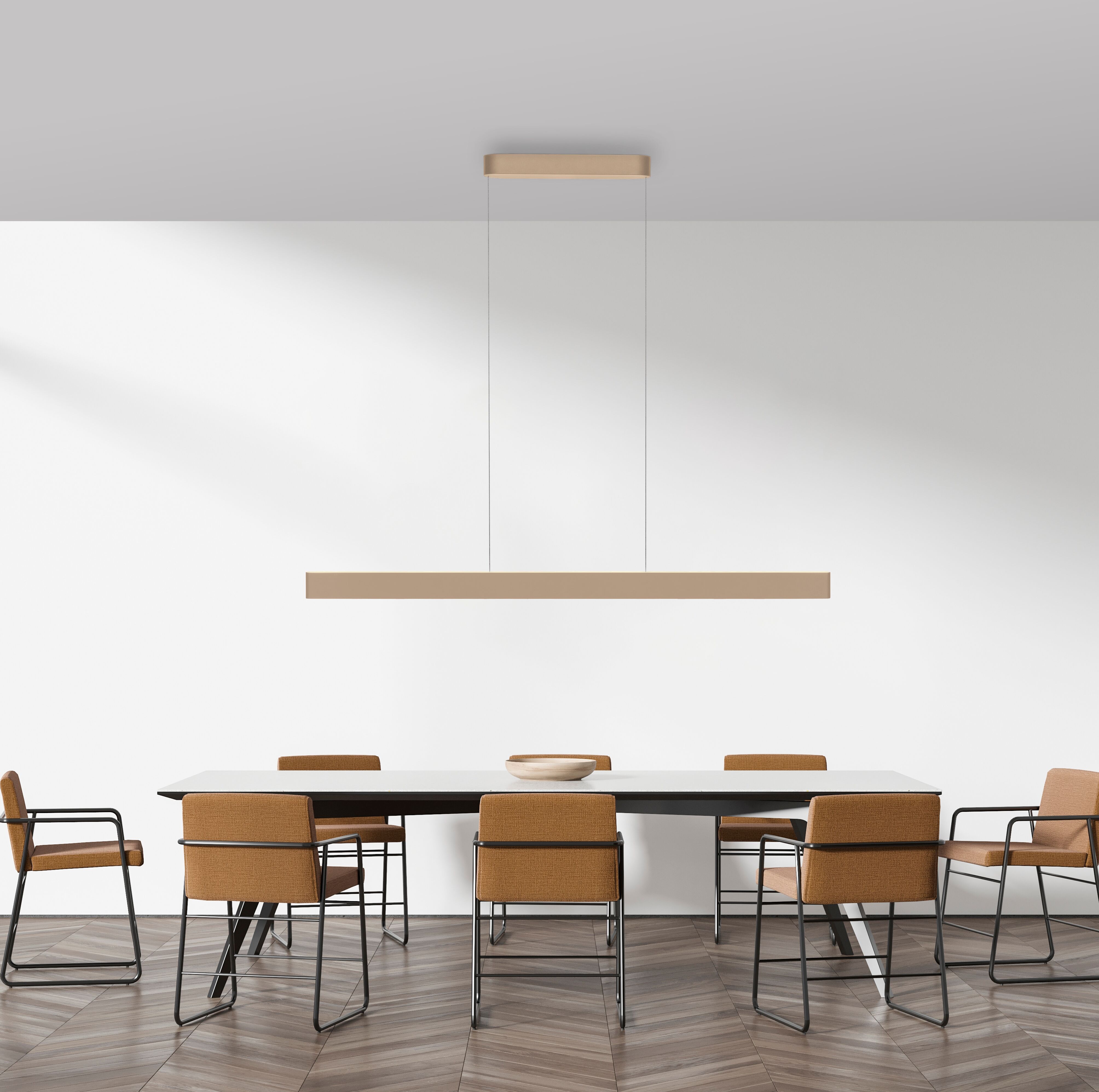 LED Pendelleuchte "Q-STRETTO", beige (bronzefarben), 1, 1 Stk., NEUHAUS Q DESIGN CONTROL LIGHTS, Leuchten, LED Pendelleuchte