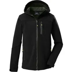 KILLTEC killtec Jungen Kinder Funktionsjacke Softshelljacke, Größe 128 in Schwarz 0110