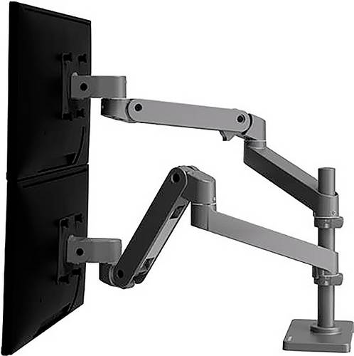 Ergotron 45-690-293 Monitor-Tischhalterung 2 Display(s) 68,6cm (27 ) Grau Höhenverstellbar, Neigbar