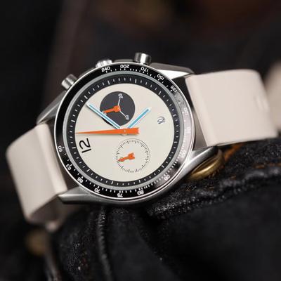 Inspired Finds CILOA Elegant Automatic Mechanical Watch For Men Waterproof Luxury Leather Business Wristwatch white silicone