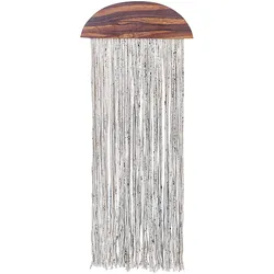 WANDDEKORATION Pappelholz dunkler holzfarbton Zikiria