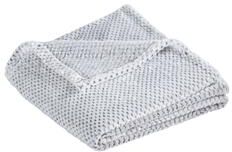 Port Authority BP35 Plush Texture Blanket in Shadow Grey size OSFA   Polyester