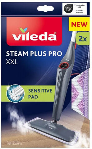 VILEDA STEAM PLUS XXL PRO Sensitive Housse de rechange 2 pcs 180853