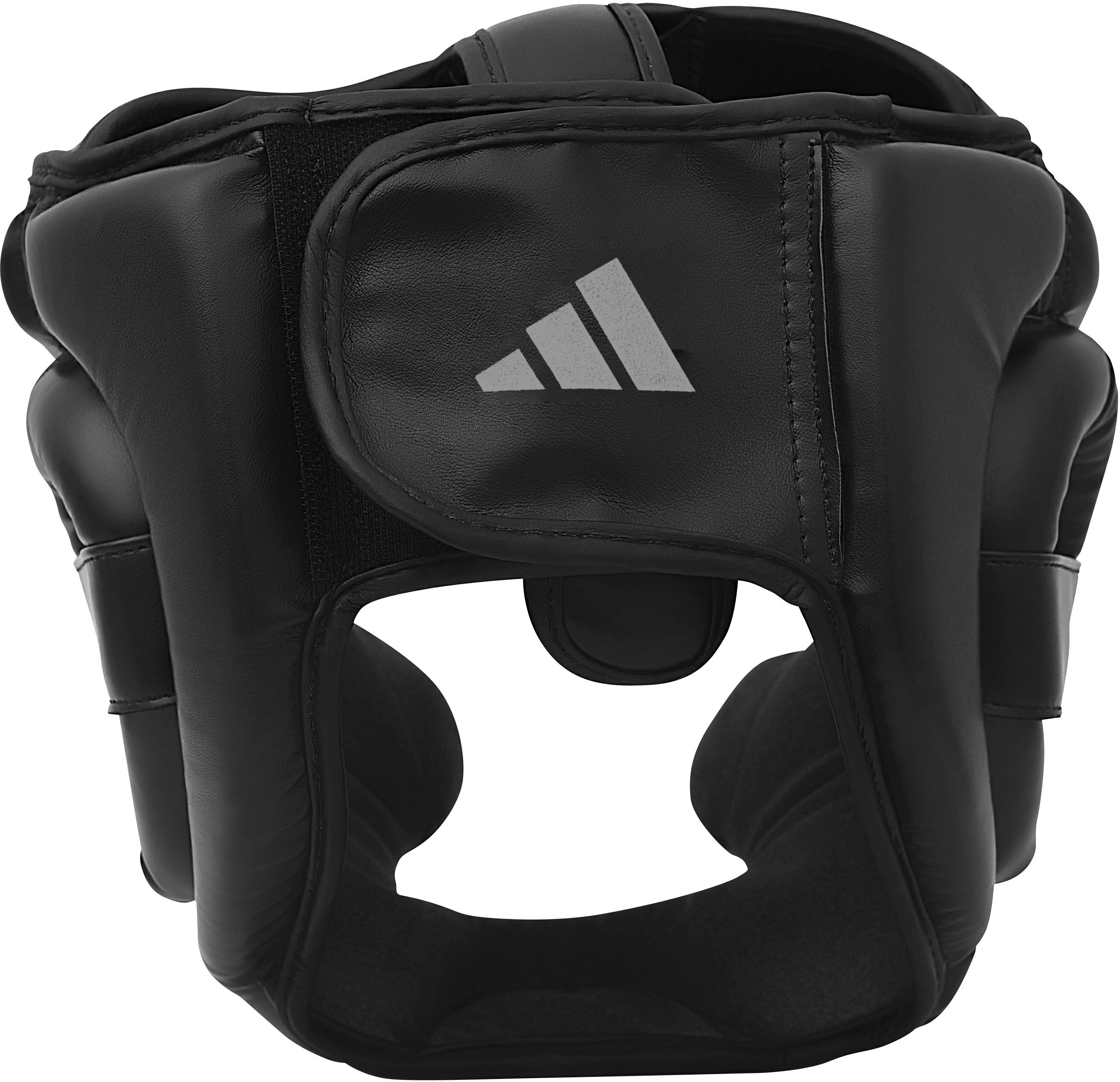 Kopfschutz ADIDAS PERFORMANCE "Speed Headguard" Gr. L, schwarz (schwarz, grau), Protektoren, L, Kopfschutz