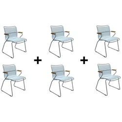 Sparset 6 tlg. Stuhl Click pastellhellblau