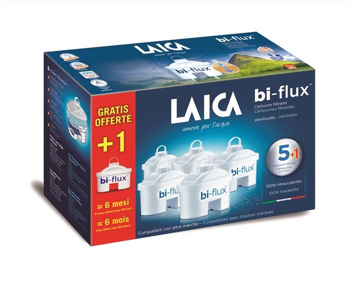 Laica Confezione 5+1 Filtri Bi-flux