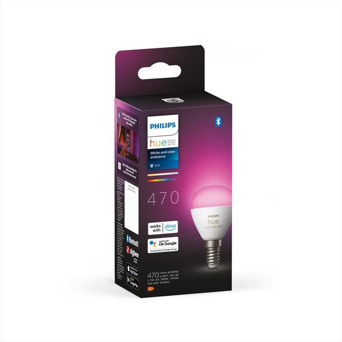 Philips Hue White And Color Ambiance Sfera E14 40w-bianco