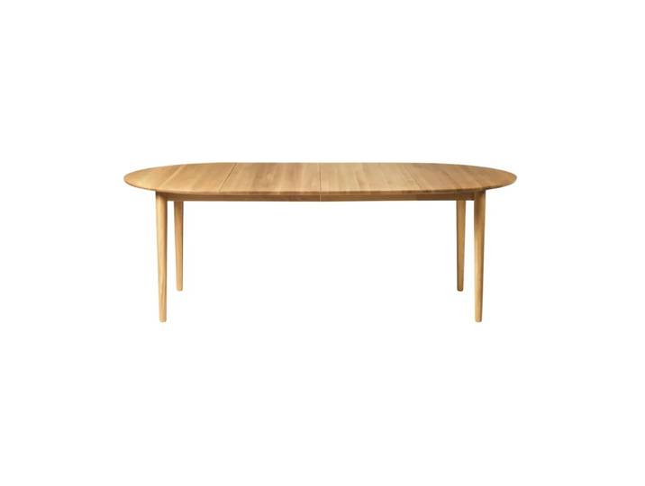 FDB Møbler C62E Bjørk Esstisch 2-teilige Einlegeplatten Oak solid oiled
