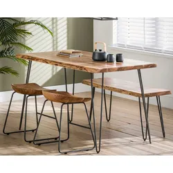 designline »Edge« Massivholz Esstisch