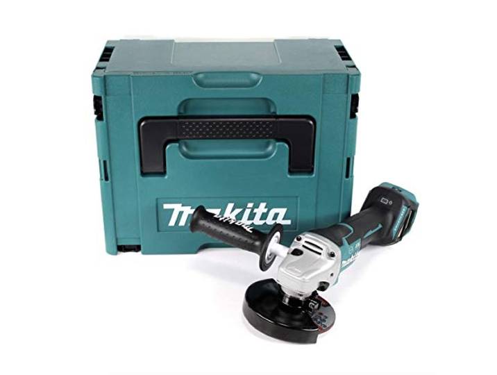 Makita DGA 517 ZJ Meuleusa d'angle sans fil 18V 125mm + Coffret de transport Makpac 3 - sans Batterie\, sans Chargeur