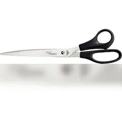 Dahle Papierschere 26cm, schwarzer ergonomischer Kunststoffgriff, rostfreie Stahlklingen