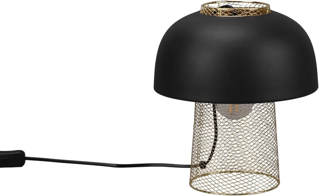 Trio Leuchten bureaulamp Punch zwart/goud