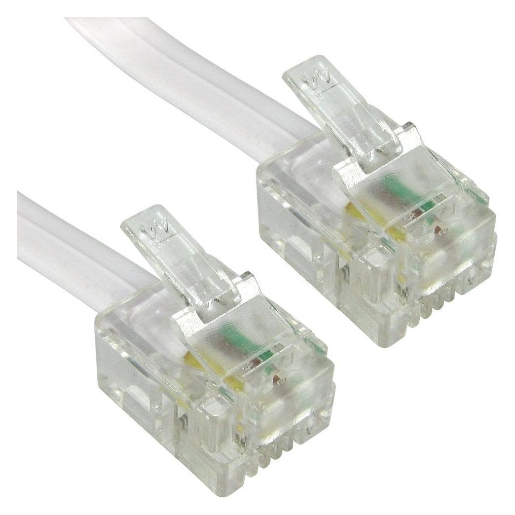 Cables Direct CDL 30m RJ11 to RJ11 Modem White (88BT-130)
