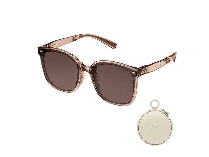 Beneunder FD421 Lunettes de soleil oversize pliables avec verres anti‑reflets UV400 - Brun