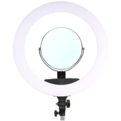 Studioking LED Ringlampe Set 65W LR-650 (Ringlicht), Dauerlicht, Weiss