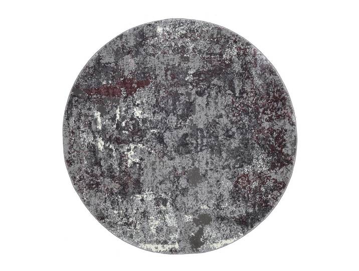 Webteppich Aubergine/Beige Timeline Quantum Rund Ø 160 cm Aubergine, Beige