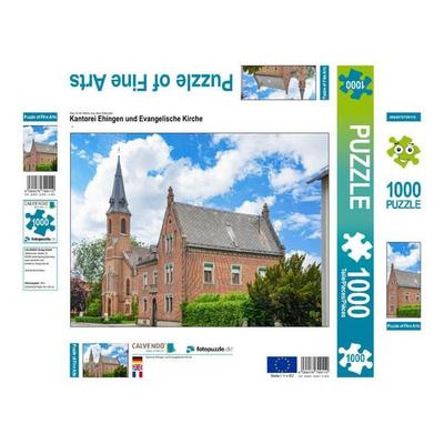 CALVENDO Puzzle Kantorei Ehingen und Evangelische Kirche | 1000 Teile Lege-Größe 64x48cm Foto-Puzzle für glückliche Stunden