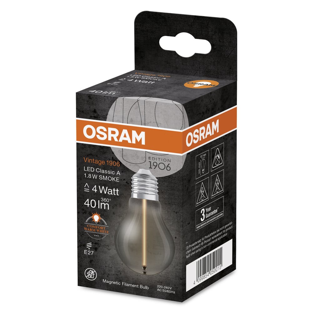 Osram LED Filament CL A 4 1,8W/818 FIL SM MAG E27 Rauch