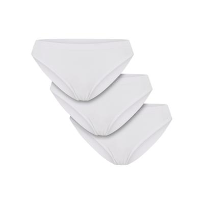 Slip URBAN CLASSICS "Urban Classics Ladies Rip Slip 3-Pack", Damen, Gr. S, weiß (wht, wht, wht), 92% Nylon, 8% Elasthan, unifarben, Unterhosen Slip