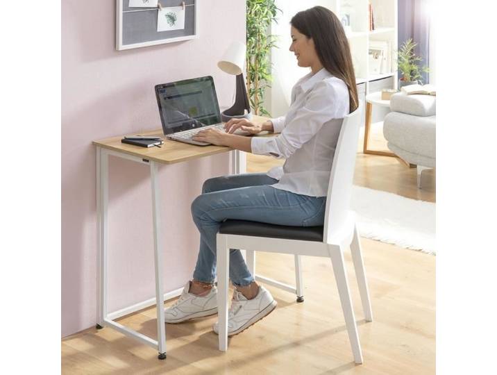 Bureau Pliant - InnovaGoods - Dolenkaf - Blanc - 120x60 cm - Montage facile