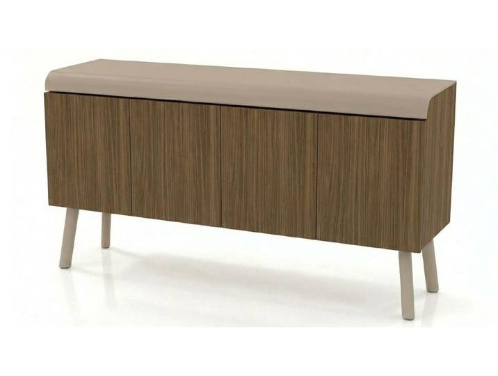 Xlmoebel Sideboard Moderne Kommode Braun hochwertige Holz Sideboard Wohnzimmer