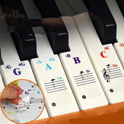 Piano Key Note Stickers Piano Key Note Stickers