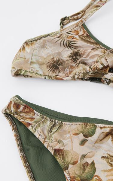 Calzedonia Dívčí dvoudílné plavky Tropical Foliage Dívka Potisk Velikost 10