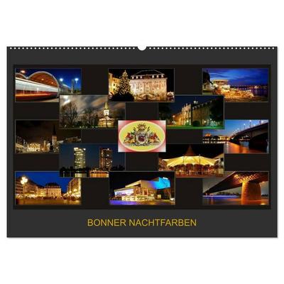 BONNER NACHTFARBEN (Wandkalender 2027 DIN A2 quer), CALVENDO Monatskalender