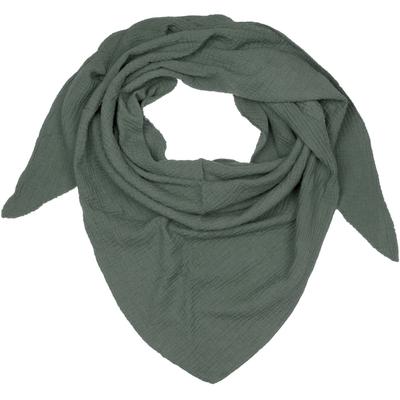 Dreieckstuch STYLEBREAKER "Musselin Dreiecktuch Einfarbig", Damen, grün (oliv), Obermaterial: 100% Baumwolle CO., Modisch, Modetücher