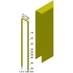 Prebena, Tackerklammern + Tackernägel, Heftklammern verzinkt geharzt50 mm