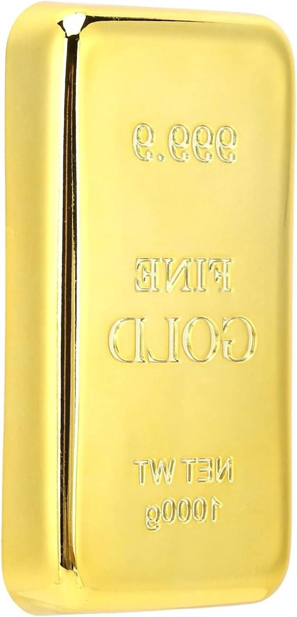 Gouden flesopener in de vorm van een staaf voor als bar tool