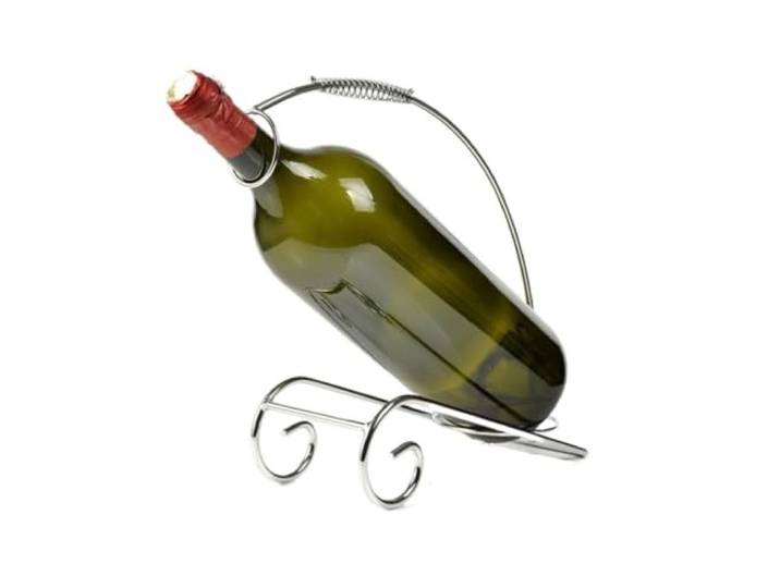 Weinhalter Tragbares Weinregal aus Schmiedeeisen for das Wohnzimmer