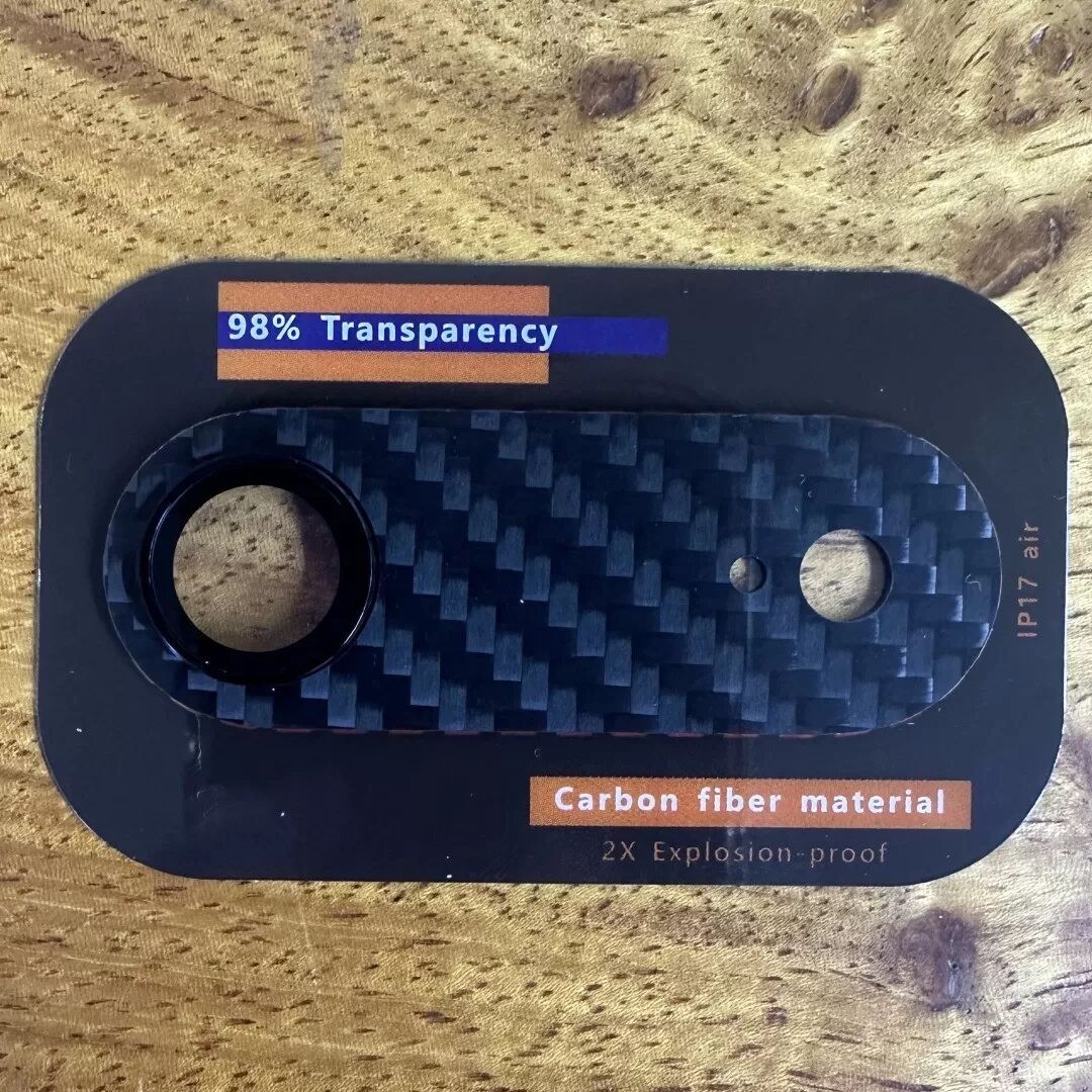 INF Premium Carbonfaser Integrierter Kameraobjektivschutz kompatibel mit iPhone 17 Air