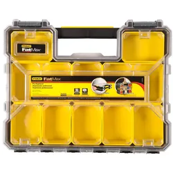 STANLEY FATMAX Organizer 10 flache Fächer 44,6x7,4x35,7cm herausnehmbare Boxen - 1-97-519