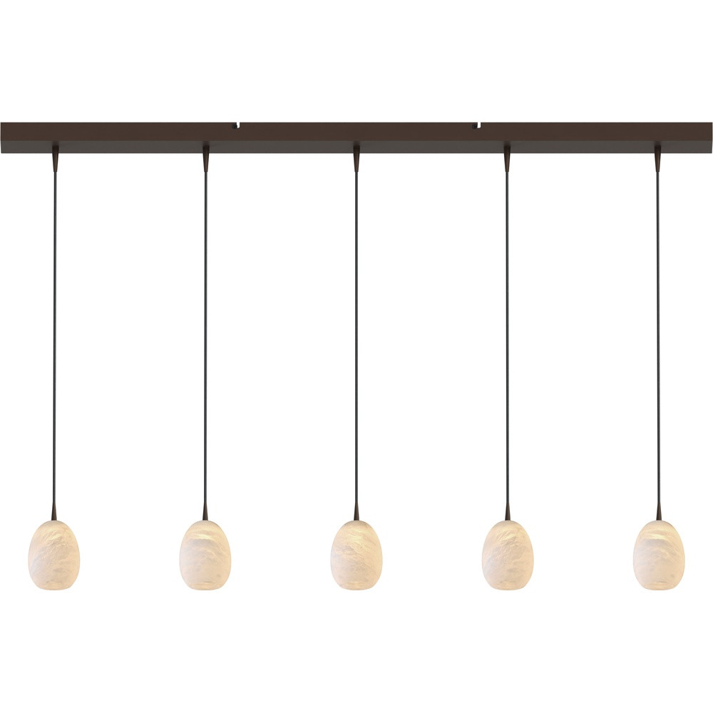 Masterlight Design hanglamp Alta 5-lichts cacao