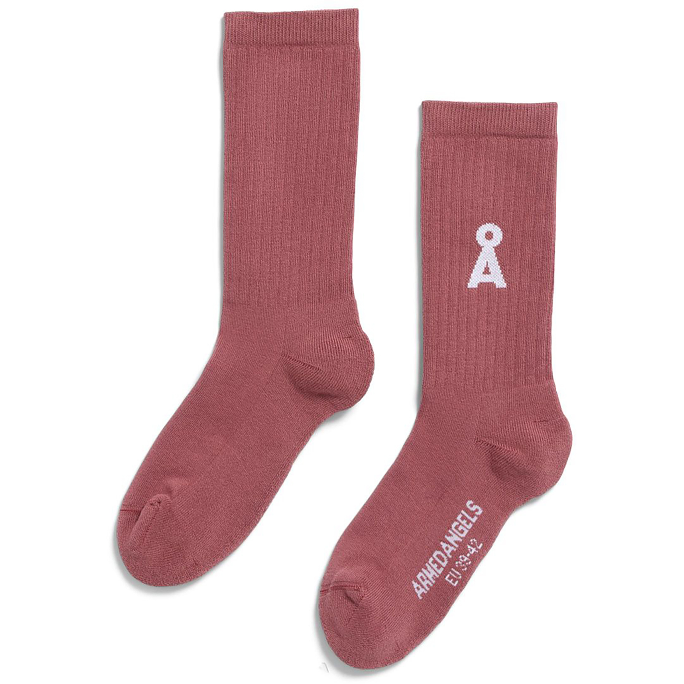 Armedangels Saamus Bold Freizeitsocken rot Größe 47 Lifestyle Hautfreundlich