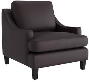Cameron Leather Chair - Espresso Leather, Espresso Fossil - Ballard Designs
