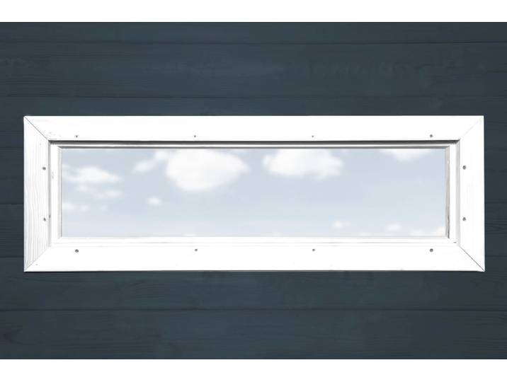 Fenster WEKA, weiß, B:125cm H:40cm, Massivholz, Fenster, Fenster, BxTxH: 125x5,9x40 cm