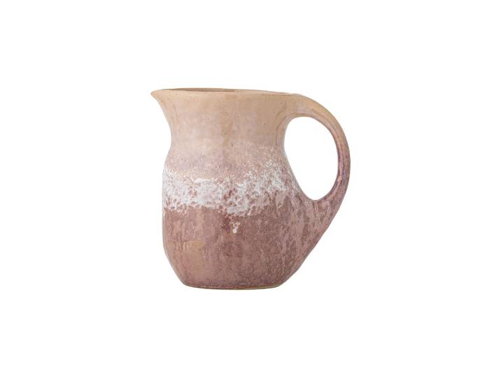 Pichet 22 cm en grès rose Darlene