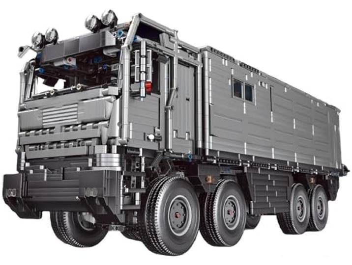 Auforua Technik Wohnmobil LKW Modellbausatz, 6068 Teile Groß MOC Klemmbausteine Wohnwagen Set, Automodell Sammlerstück Geschenk für Autofans, Keine Originalverpackung