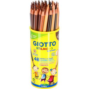 GIOTTO-Fila Buntstifte Stilnovo Skin Tones, farbig sortiert, in Runddose, 48 Stück