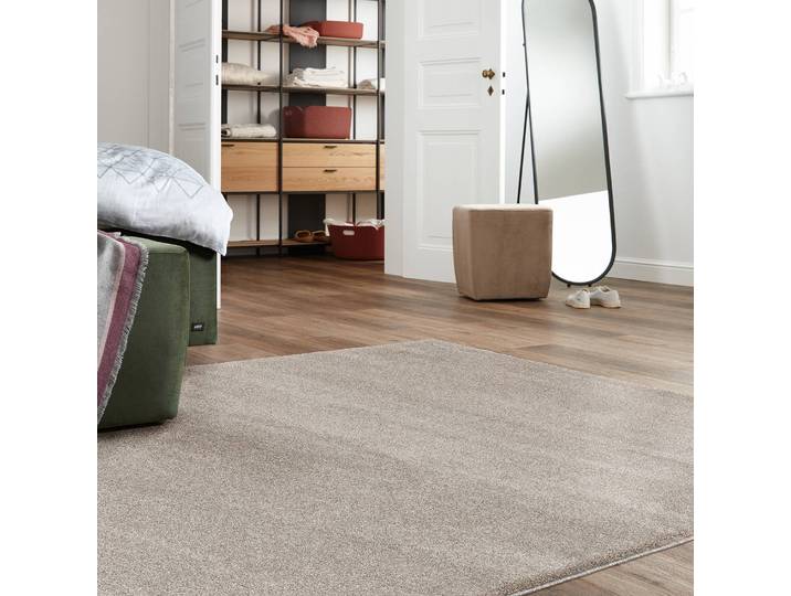 Hochflorteppich Pure 133 x 190cm Beige/Beige