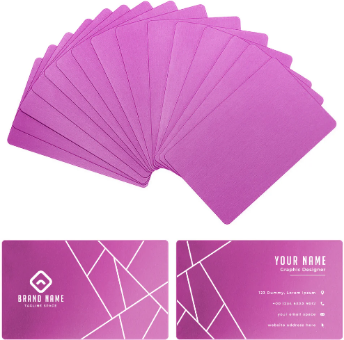 AlgoLaser Aluminum Business Cards (100 pcs)