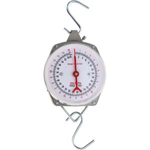Berger&Schröter Hängewaage Zeigerschnellwaage, Teilung 100 g, analoge Anzeige, aus Metall, bis 25 kg