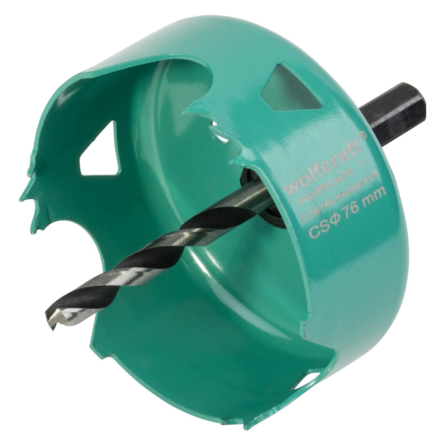 wolfcraft 1 Carbonstahl-Lochsäge ø76mm (76 mm) (5970000)