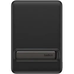 Belkin BoostCharge Slim, Magnetische Powerbank 5.000mAh Qi2, 15 W, mit ausklappbarem Standfuß, schwarz