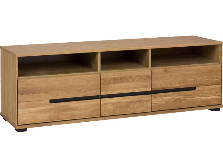 Sideboard HOME AFFAIRE, braun, B:162,5cm H:52,5cm T:40,5cm, Holz teilmassiv, Sideboards, Sideboard, zwei Türen und zwei Schubladen mit Soft-Close